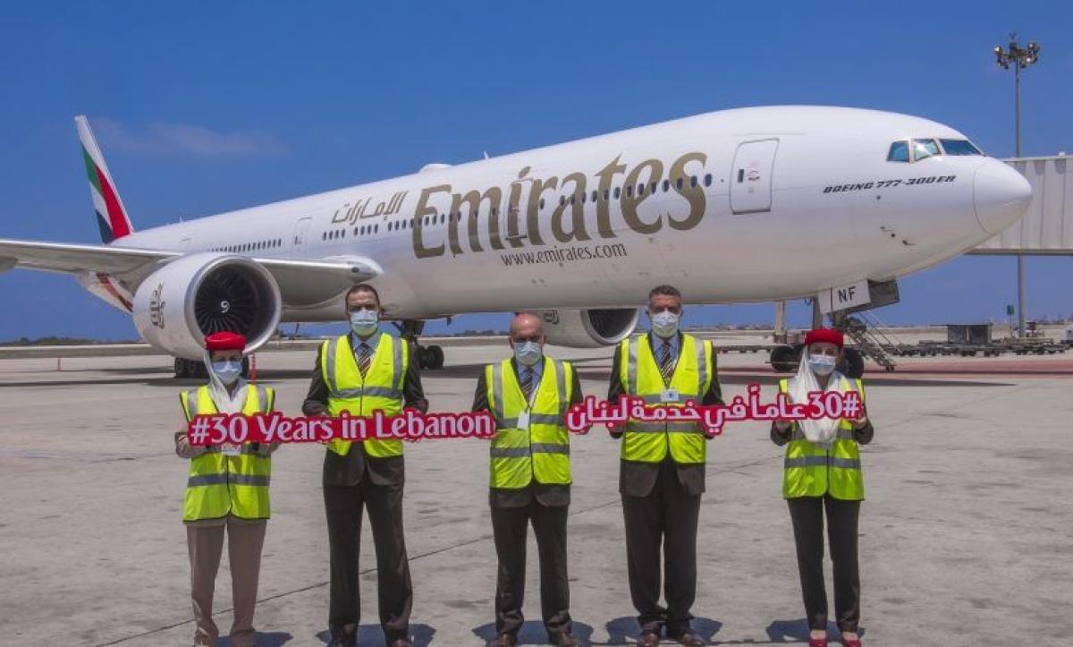 “طيران الإمارات” تحتفل بـ 3 عقود على بدء خدماتها إلى لبنان