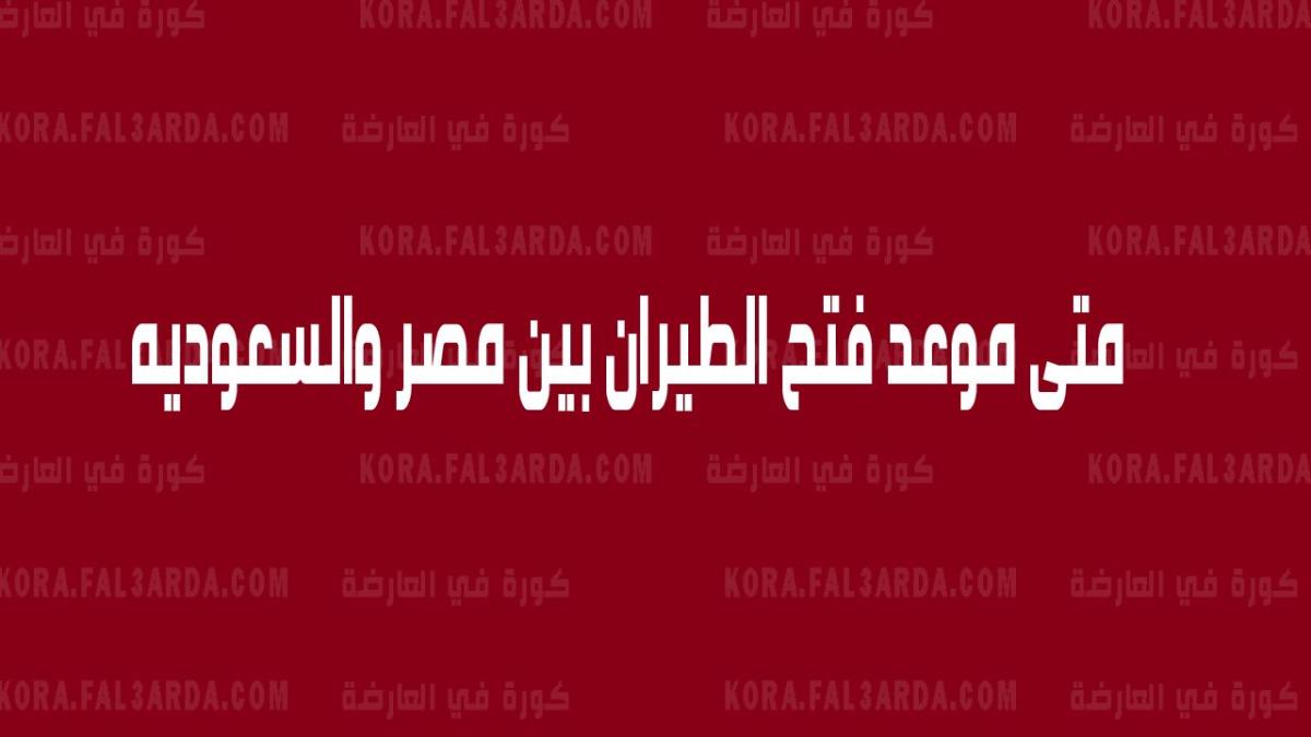 متى موعد فتح الطيران بين مصر والسعوديه.. تعرف على أخر أخبار موعد فتح الطيران